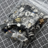 100 PIECES/Pack Assortment Multiple Sizes Mixed Packaging Watch Crown