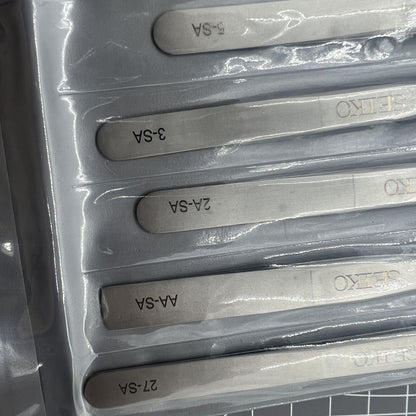 Precision non-magnetic stainless steel tweezers for watch repair, Japan-made 7024.