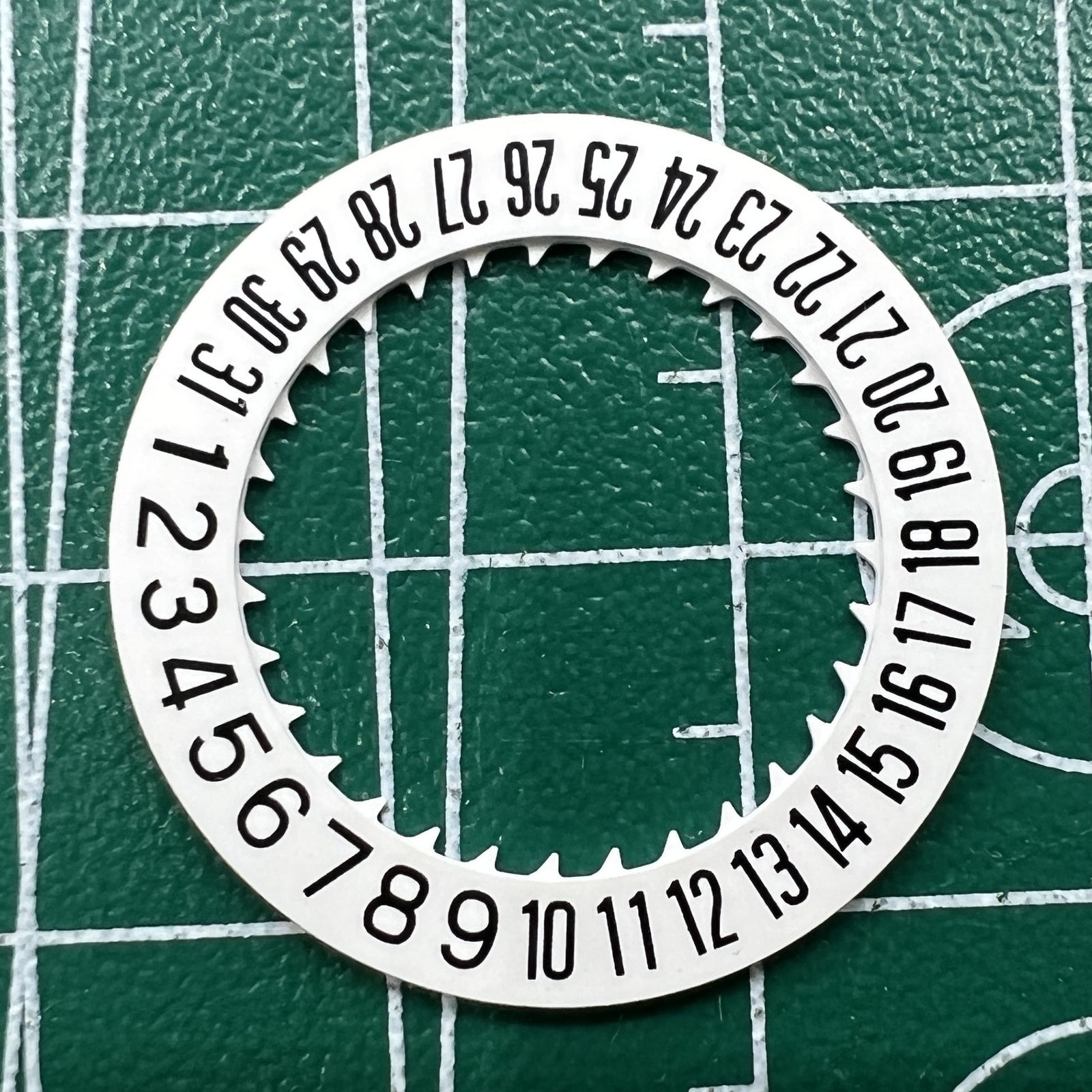 White date disk wheel for NH35 NH36 watch movements, date displayed at 6 o'clock position, wholesale lot.