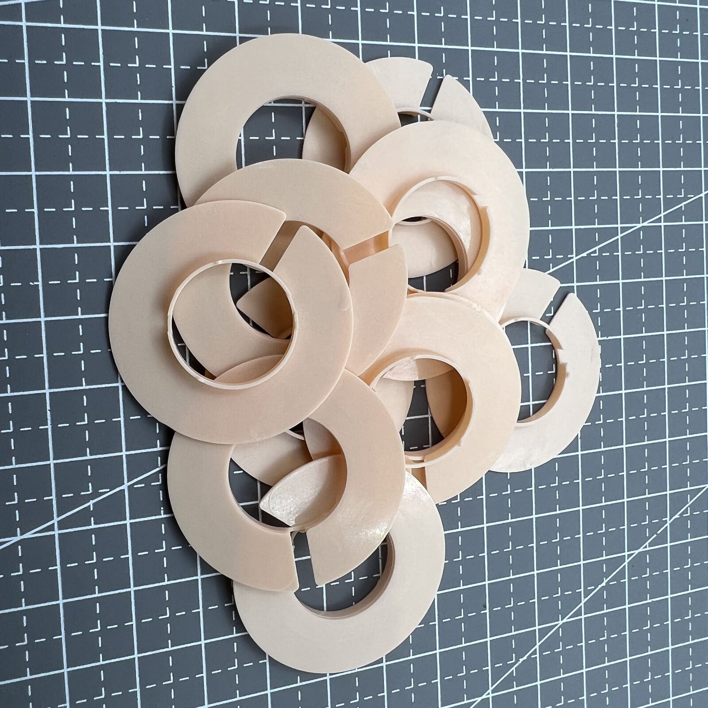 12 pièces 1 ligne tailles mouvement boîtier entretoise boîtier bague support #AC-676-7.75