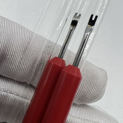 Swiss Bergeon 5430 hairspring collet lever 1.80mm width, precision tool for watch repair and adjustment.