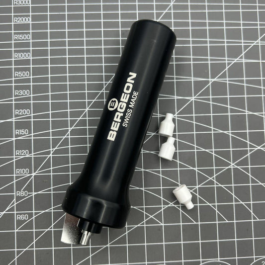 Swiss Bergeon 5011 watch case pump removing glass from monobloc cases, precision tool for repairs