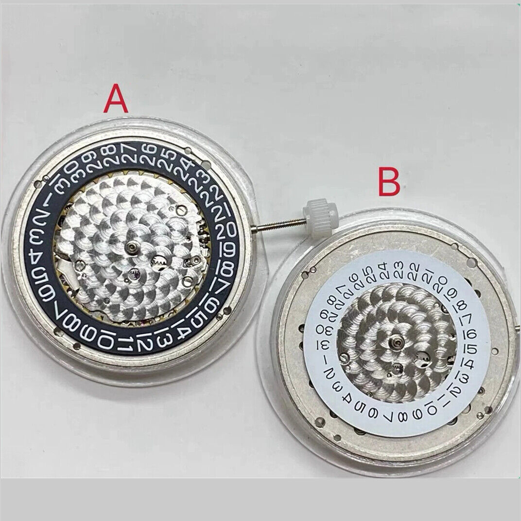 China Made 7500 automatic mechanical watch movement, replacement for modified 3135 and 3235 models.
