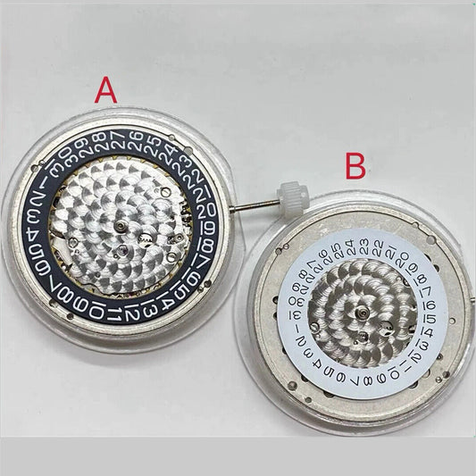 China Made 7500 automatic mechanical watch movement, replacement for modified 3135 and 3235 models.