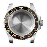 40MM Sapphire Glass Watch Case 316L Stainless Steel Watch Case for NH35 NH36
