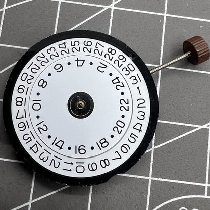 Ronda 515 24D 515.24D Quarzuhrwerk, Datum bei 3, Dualzeit 