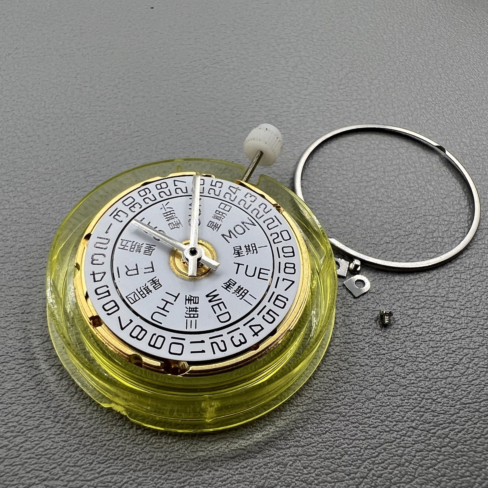 Tianjin Seagull 2836-2 V8 mechanical watch movement with double calendar, ETA2836-2 replacement.