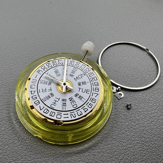 Tianjin Seagull 2836-2 V8 mechanical watch movement with double calendar, ETA2836-2 replacement.