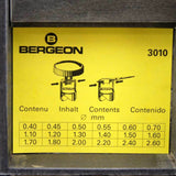Bergeon 3010 Watch Crown, Case and Hand Tube Tightener Plastic Box