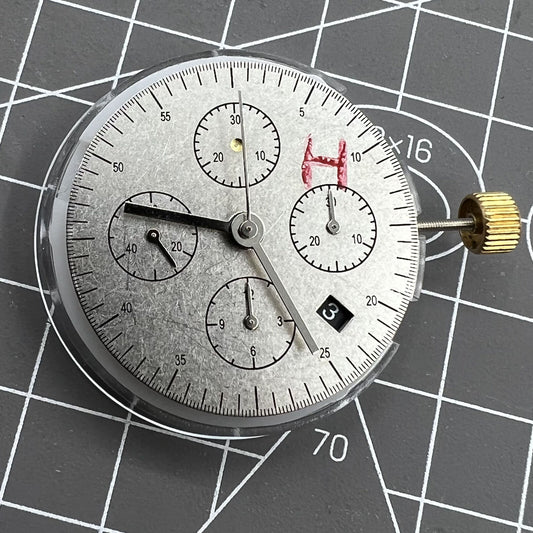 Black Dandong watch accessory with automatic mechanical movement and small second dial at 9 o'clock, precision design.