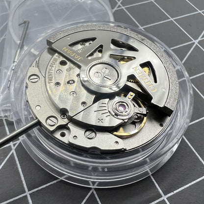 Miyota Citizen 9010 automatic watch movement with date display at 3 o'clock, ultra-thin design for precision timekeeping