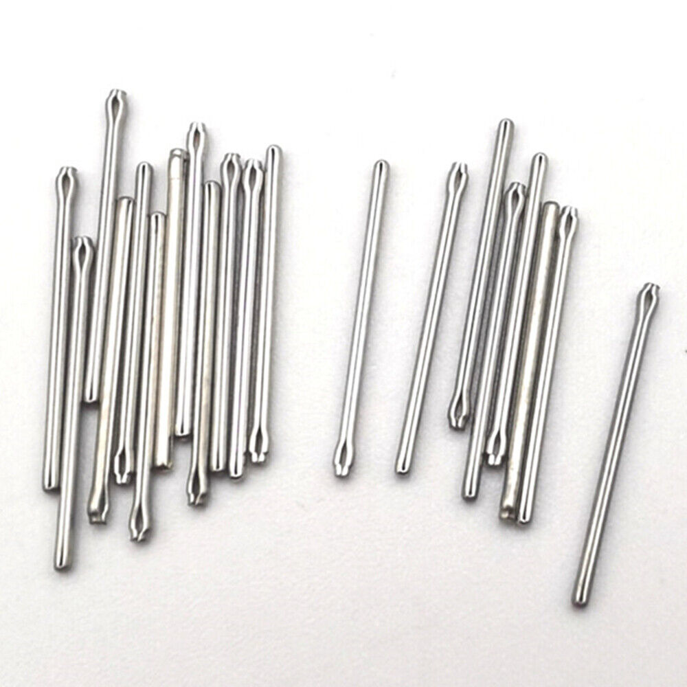 Assortiment de 100 bracelets de montre en acier 304 avec extrémités ouvertes de 0,9 à 1 mm
