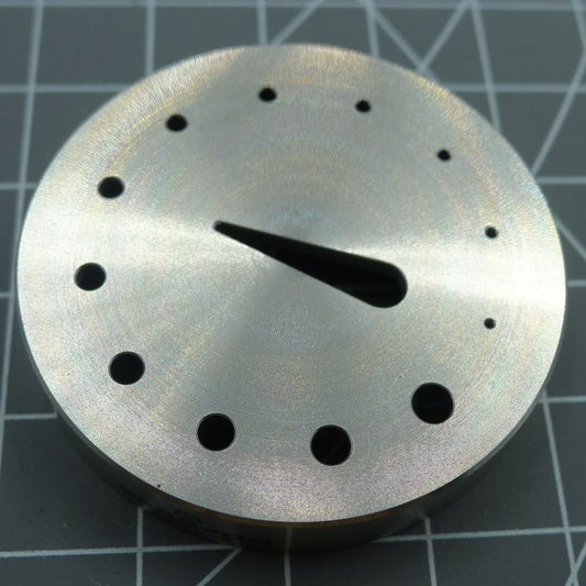 Swiss Made Bergeon 30110 tool for precise balance and hairspring adjustments in watch repair.