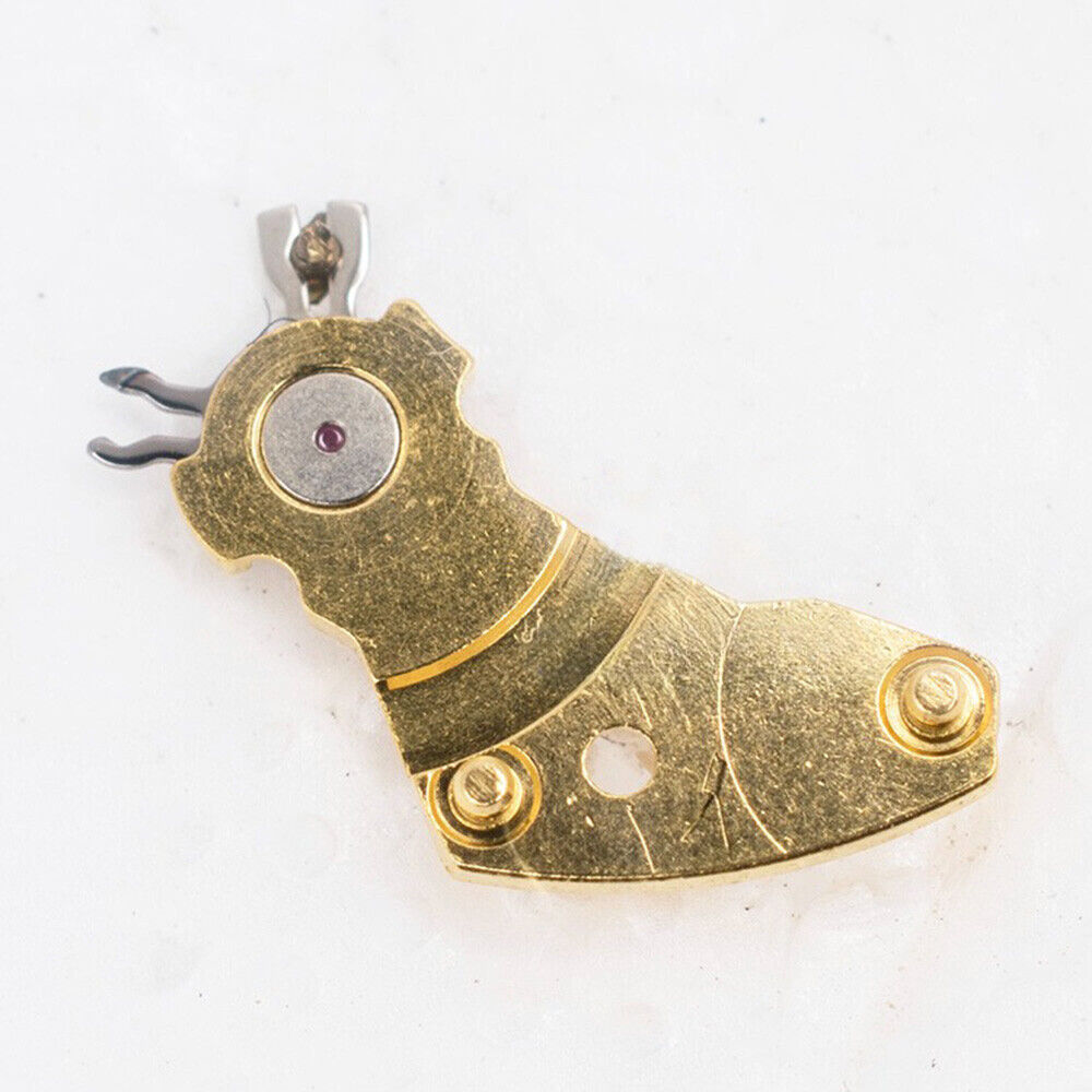 Golden balance wheel splint for ETA2660 ETA2661 watch movement, precise replacement part.