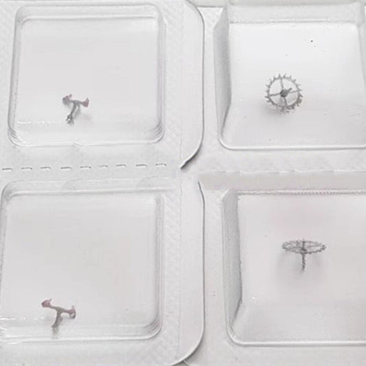 Swiss Made Escape Wheel and Pallet Fork for SW500 Automatic Chronograph, precision watch accessory.