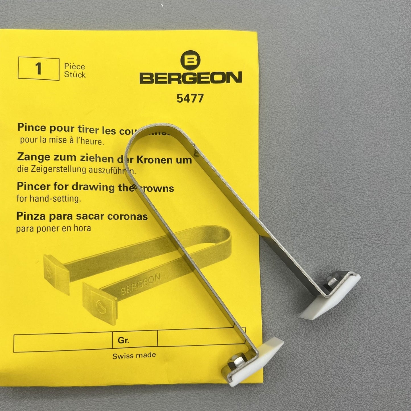 Bergeon Swiss Krone Hand Einstellwerkzeug Modell 5477