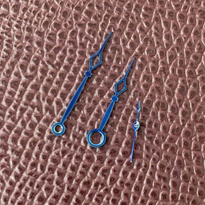 Skeleton-style watch hands set for ETA6497/6498 ST3600 movement, enhancing vintage watch restoration.