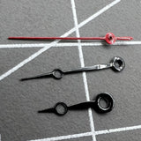 15mm Black+Red Painted No Lume Watch Hands Set for Miyota 2035 2115 2105 2305