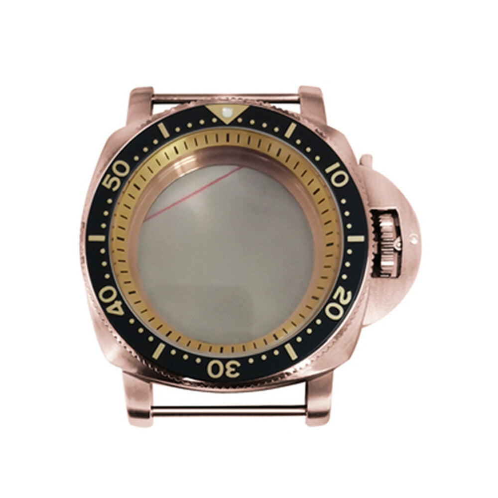 42mm Stainless Steel PVD Rose Goden Watch Case for NH35/NH36/4R/7S Movement