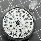 NH36A White Automatic Mechanical Movement Blue Lume 3/3.8 Crown Position