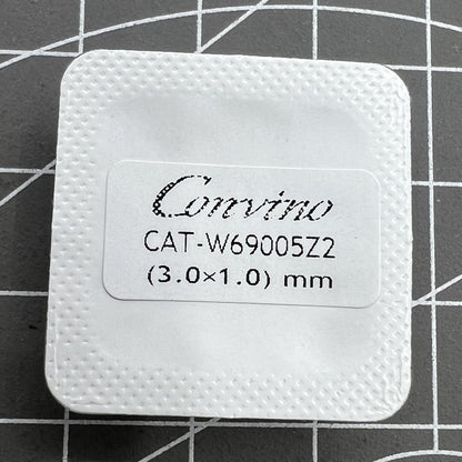 Golden 3x1mm slotted back cover screws for Cartier men's watches, durable watch accessory.