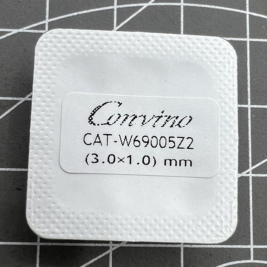 Golden 3x1mm slotted back cover screws for Cartier men's watches, durable watch accessory.