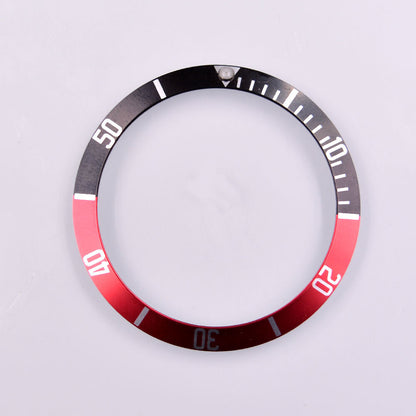 39,5 mm Aluminium-Lünetteneinsatz für Taucheruhren, passend für automatische SUB/GMT-Uhren