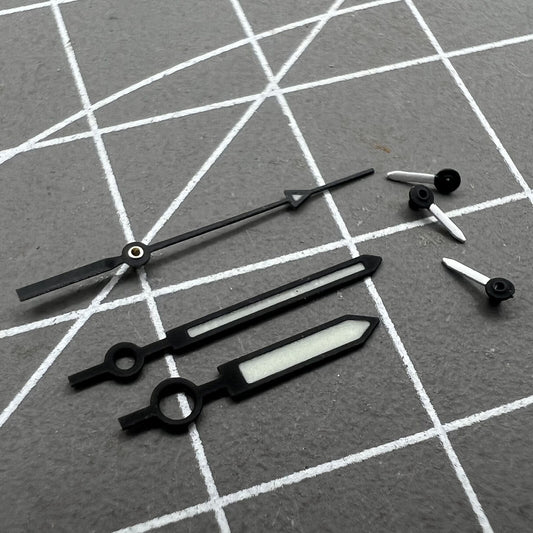 13*13*10*4MM Black Trim Blue Lume Watch Hands For Movement Hattori Epson VK63