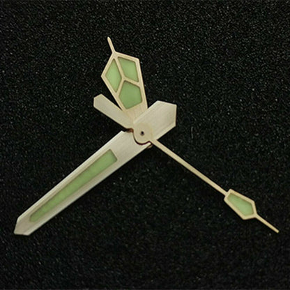 C3 green luminous watch hands set for SKX/SBBN with NH35A/NH36A movement, precise and durable.