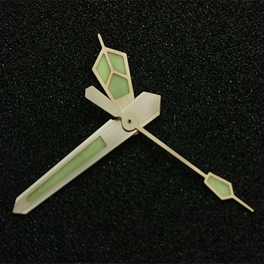 C3 green luminous watch hands set for SKX/SBBN with NH35A/NH36A movement, precise and durable.