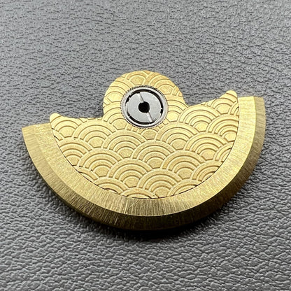 Goldene Meereswelle Gravierter Rotor Oszillierendes Gewicht für NH35 NH36