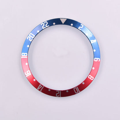 39,5 mm Aluminium-Lünetteneinsatz für Taucheruhren, passend für automatische SUB/GMT-Uhren
