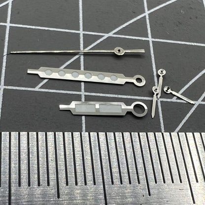 Silver Trim Lume Watch Hands for Ronda 5030.D Quartz Watch Movement P1-H5-NO16
