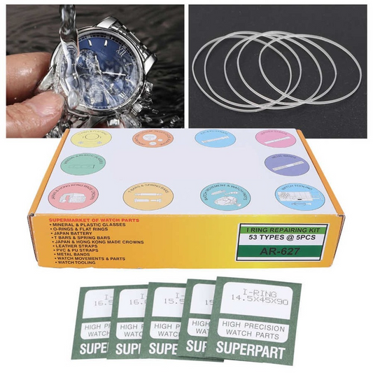 265pcs Plastic Waterproof O Ring Watch Back Gasket Seals Watch Repair Tools