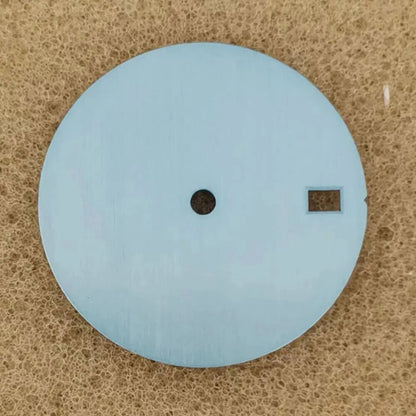 28.5mm Pure Color watch dial with single calendar, compatible with NH35/36 movement, sleek design.