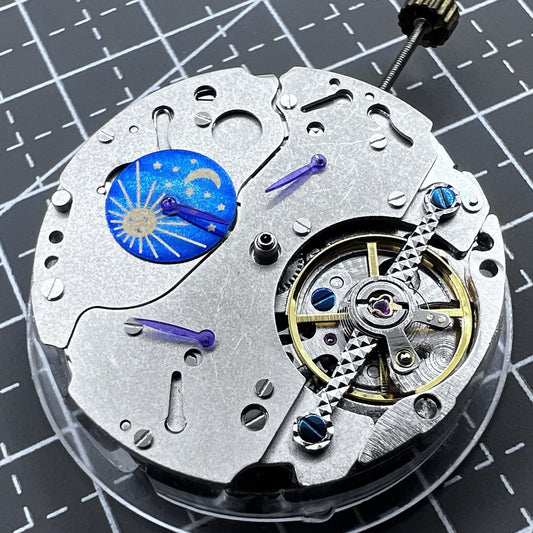 Mondphase@12 Multifunktionales automatisches mechanisches Uhrwerk