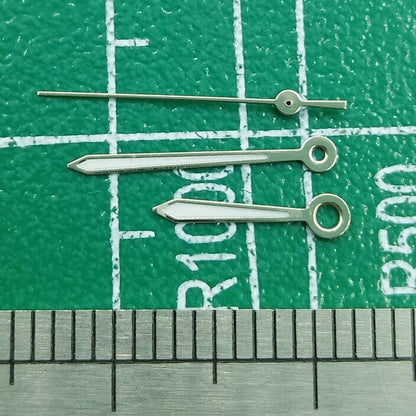 Silver trim 13mm watch hands for Miyota 2315-2305 movements, precision accessory, ideal for watch repairs.