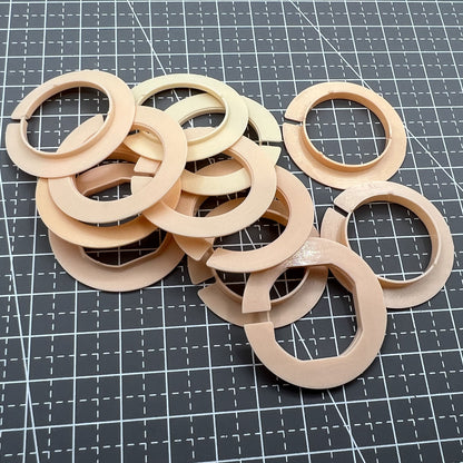 12 STÜCK 5 Ligne Größen Bewegung Fall Abstandshalter Gehäuse Ring Halter #AC-676-10.5
