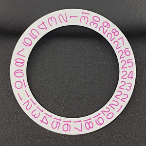 White Background Pink Character Date Disk Date Wheel Overlay for NH35 NH36