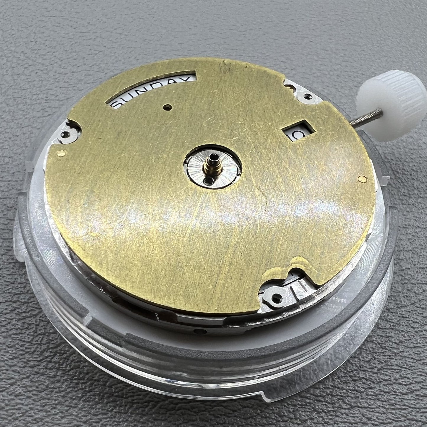 Automatik Uhr China Made Ref 3255 schmaler Kalender Doppeldatum Mechanik