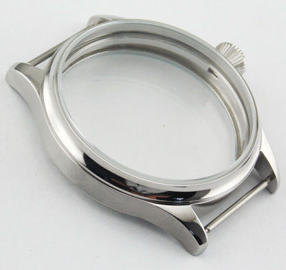 44mm Watch Case Stainless Steel Case for ETA 6497 or 6498 Seagull ST3600/ST3621