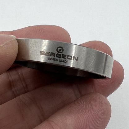 Bergeon 30110 metal tool for precise watch balance and hairspring adjustments in repairs.