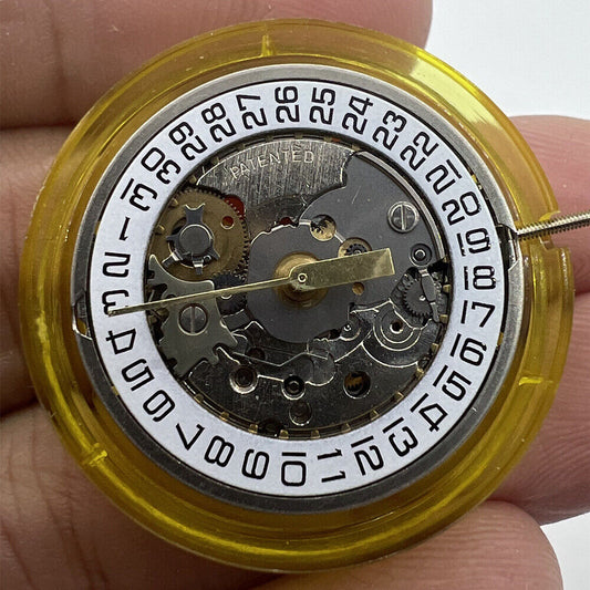 ESA536.121 Swiss Made V8 Quartz watch part for single calendar, 3 hands, precise movement accessory.