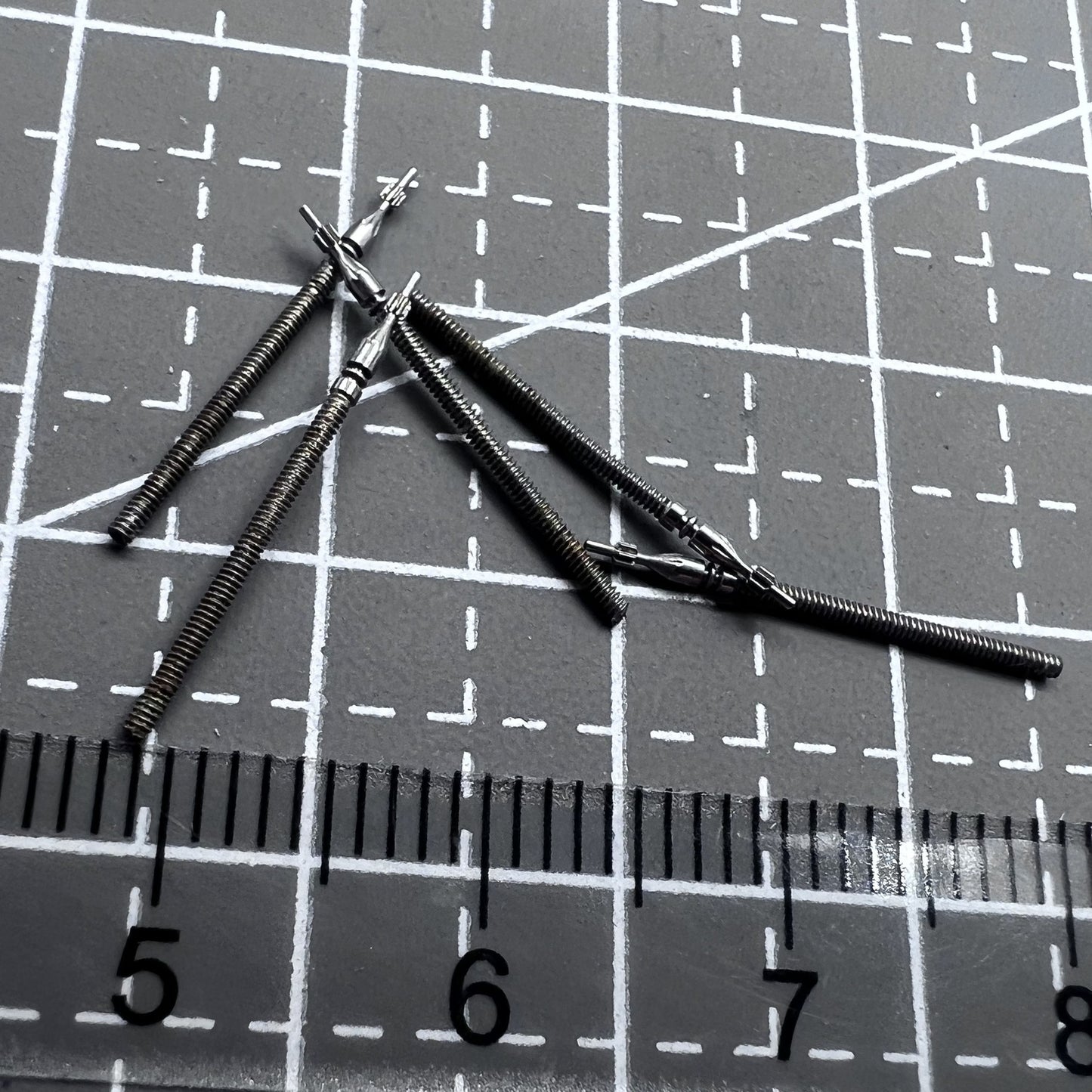 5 Ersatz Uhrenaufzugswellen passend für Miyota 3D10 3D44 Uhrwerke