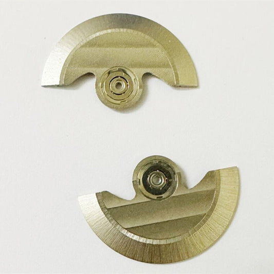 Silver Band Vein rotor with ball bearing for Asian 7750 watch movement, enhancing precision and durability.
