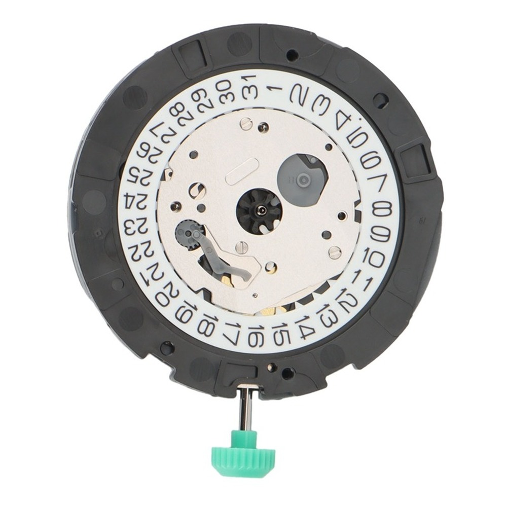 Miyota OS20 quartz watch movement with date display at 3/6, Japan-made precision for watchmakers.