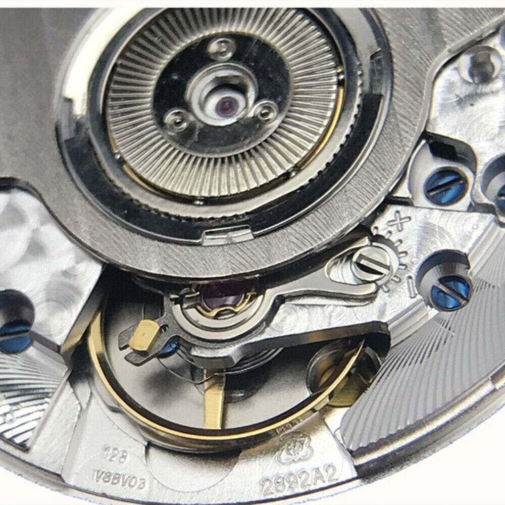 ETA2892A2 Geneva V8 certified mechanical watch movement showcasing Swiss precision and craftsmanship.
