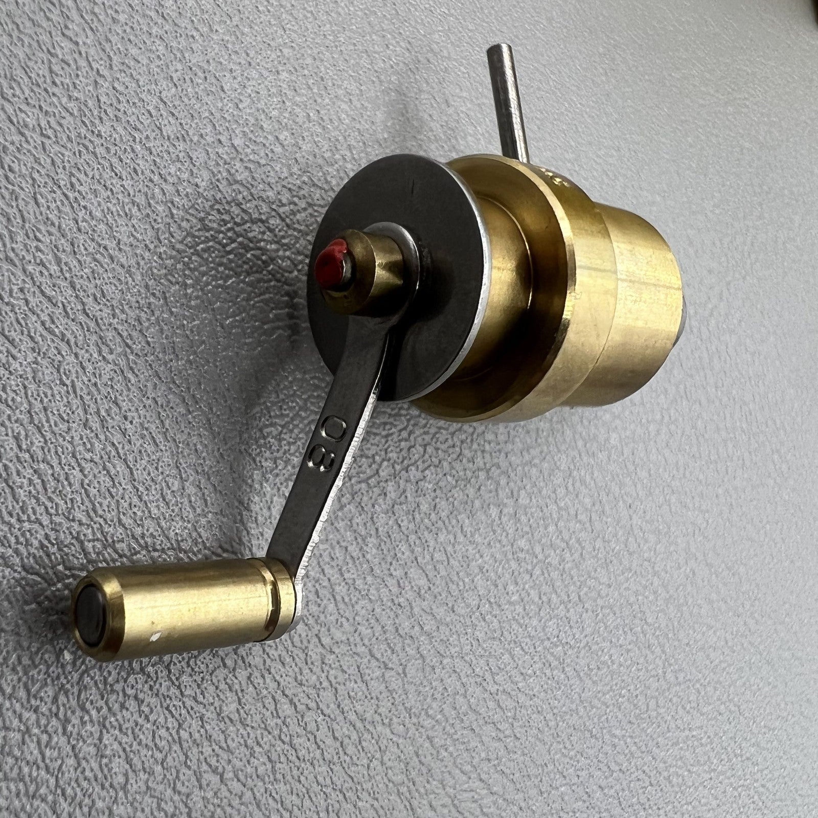 Swiss Bergeon precision mainspring winder with spare barrels for ETA calibres watch repair.
