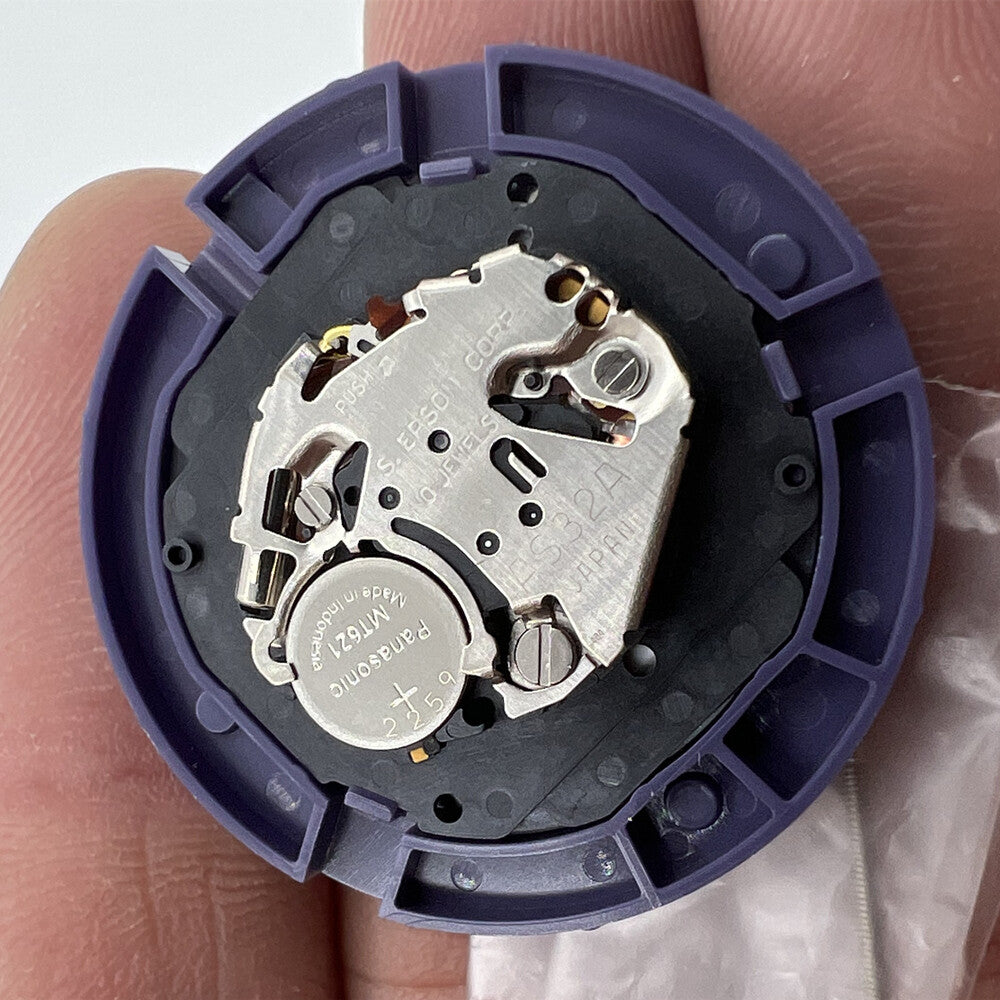 Montre solaire Epson AS32A AS32 authentique fabriquée au Japon, mouvement à 3 aiguilles, date à 3 heures
