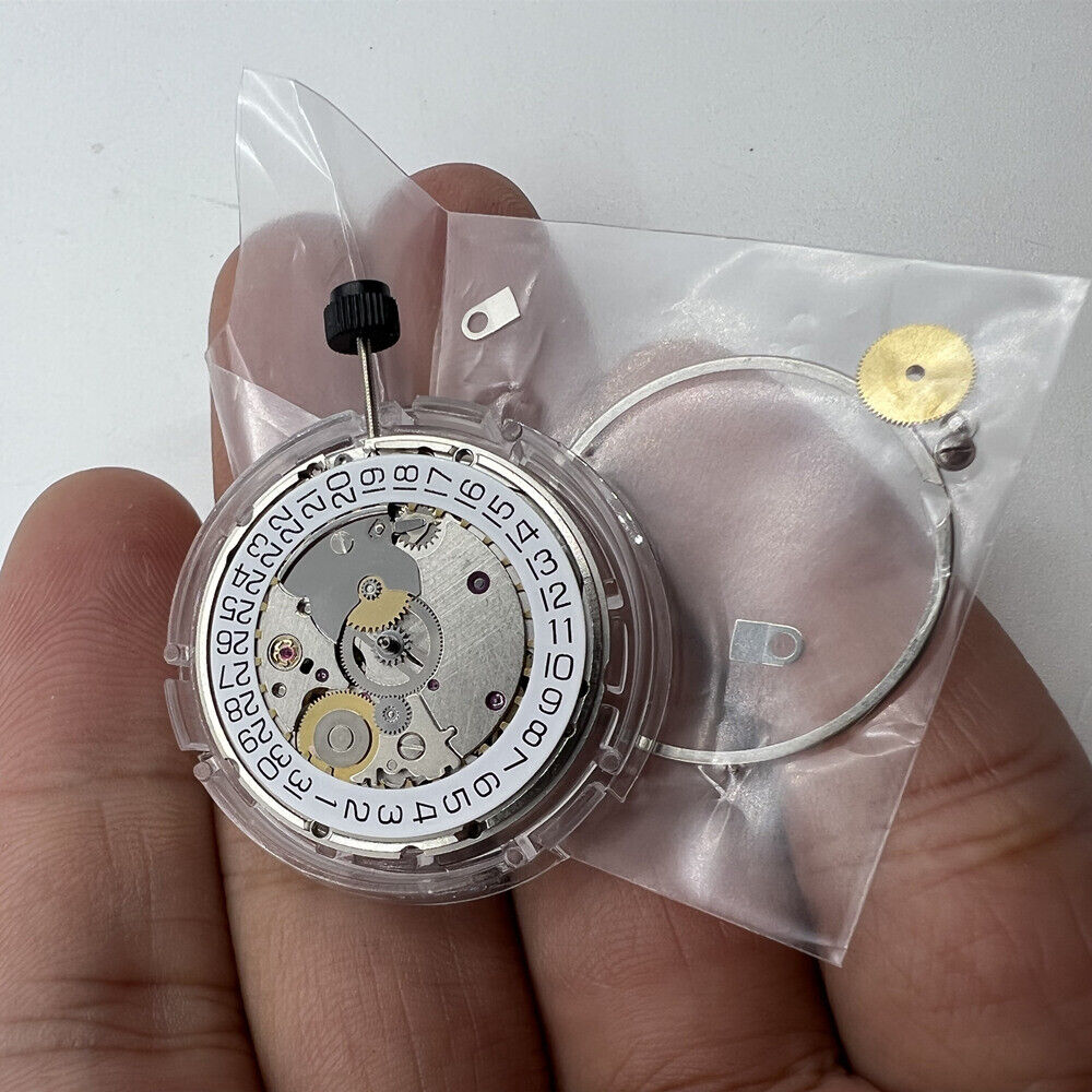 ETA 2824-2 mechanical watch movement by V8 Swiss, precise craftsmanship for watchmaker repairs.